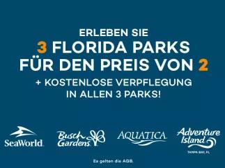 3 Parks zum Preis von 2 mit All-Day-Dine