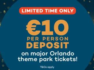 Secure Tickets with just a €10pp Deposit