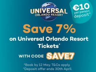 Save 7% on Universal Explorer Tickets & Combos with Code SAVE7