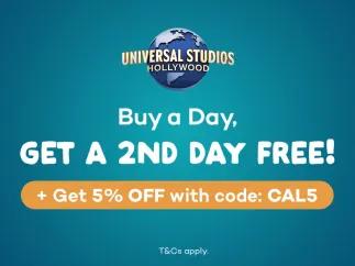 Universal Studios Hollywood - Buy a Day, get a 2nd Day Free!
