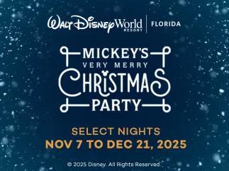 10% off Mickey's Very Merry Christmas Party 2025 tickets with code JINGLE