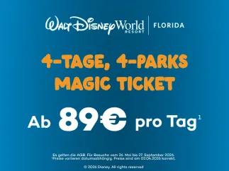 4-Tage, 4-Parks Magic Ticket