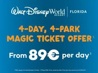 Disney 4-Park Magic Ticket - Limited Time PROMO