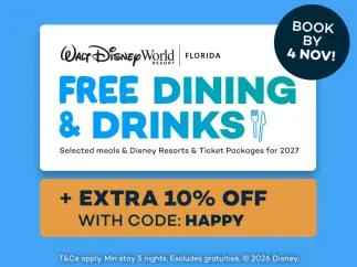 Disney Free Dining and Drinks