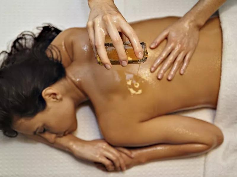 Woman having a spa treatment at Les Villages Nature Paris