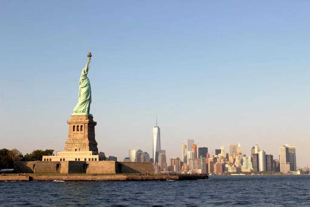 Statue of Liberty The Statue of Liberty with Manhattan in the background