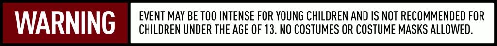 Universal Halloween Horror Nights Disclaimer