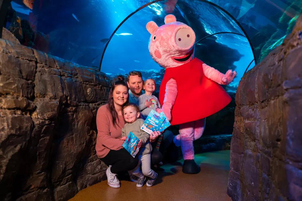 Peppa Pig's Aquarium Adventure A family meeting Peppa Pig at SEA LIFE London
