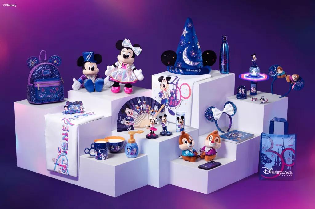 30th Anniversary Merchandise 30th Anniversary merchandise display, featuring clothes, plushes, homeware and accessories