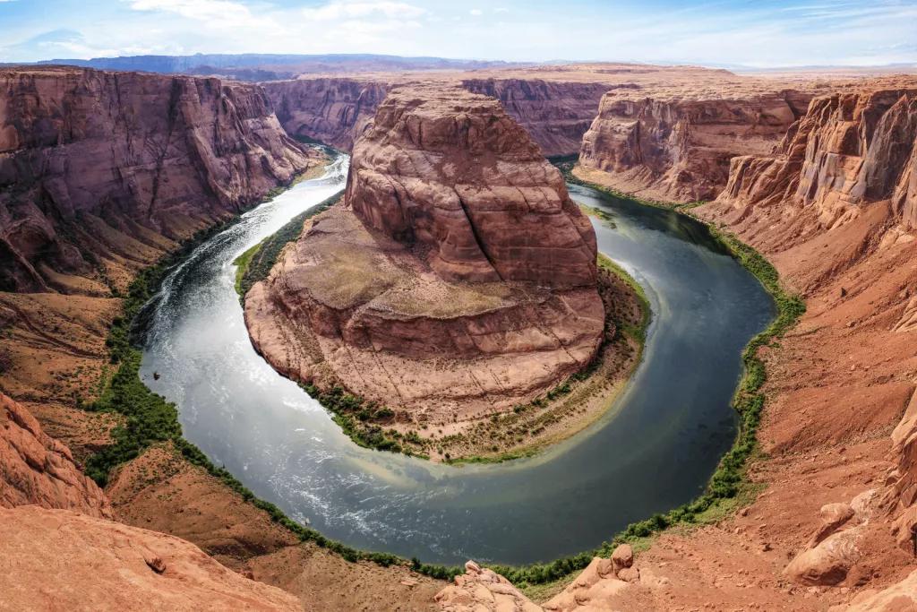 Grand Canyon An aerial view of a river in the Grand Canyon