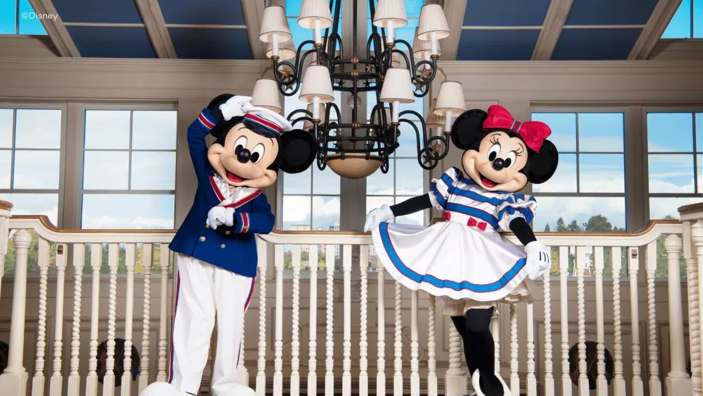 Mickey and Minnie Mouse at Newport Bay Mickey and Minnie Mouse at Newport Bay