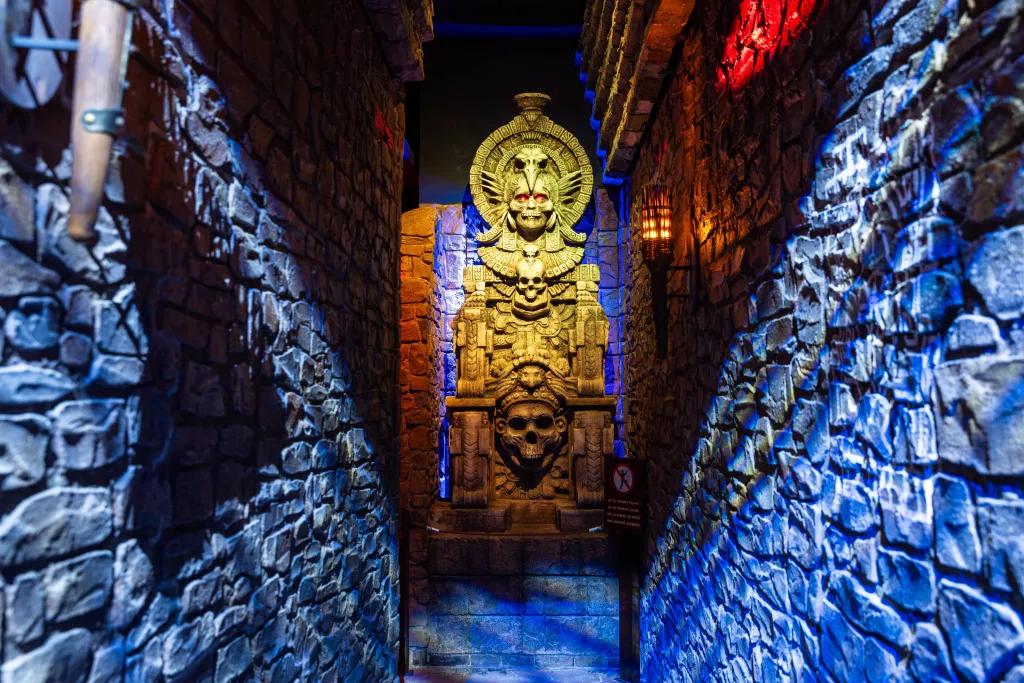 Uncharted: The Enigma of Penitence An Aztec temple in the middle of a temple made of stone bricks