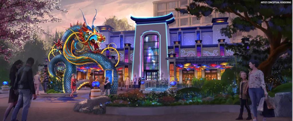 the-blue-dragon-pan-a-sian-resturant Epic Universal concept art restaurant
