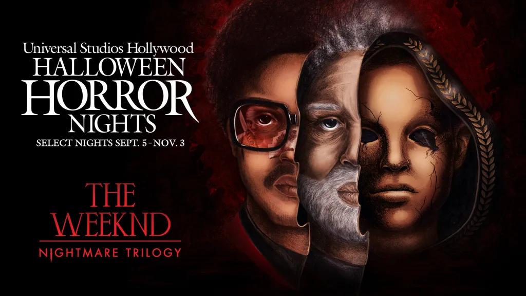 The Weeknd: Nightmare Trilogy Poster for Halloween Horror Nights house The Weeknd: Nightmare Trilogy