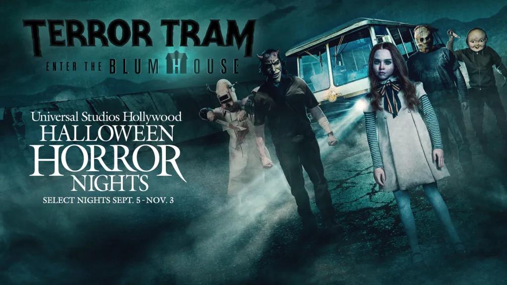 Halloween Horror Nights Terror Tram: Enter the Blumhouse Poster for Halloween Horror Nights Terror Tram: Enter the Blumhouse
