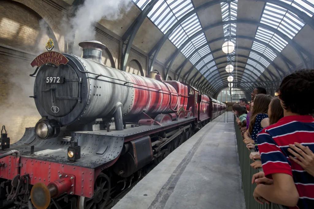 The Hogwarts Express The Hogwarts Express coming into Kings Cross Station