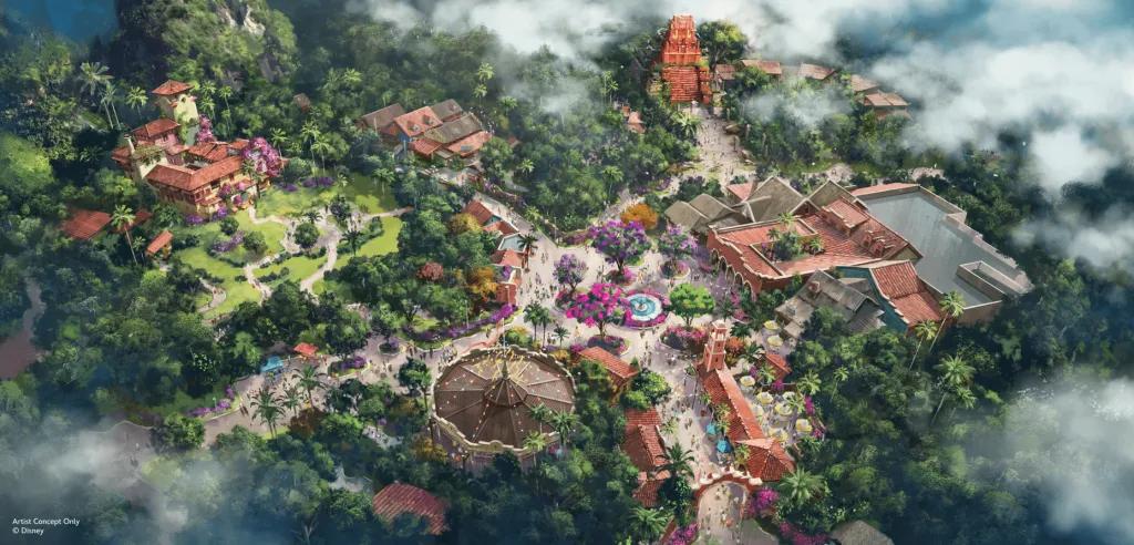 Tropical Americas at Disney's Animal Kingdom Theme Park Concept art of the new Tropical Americas land in Disney's Animal Kingdom