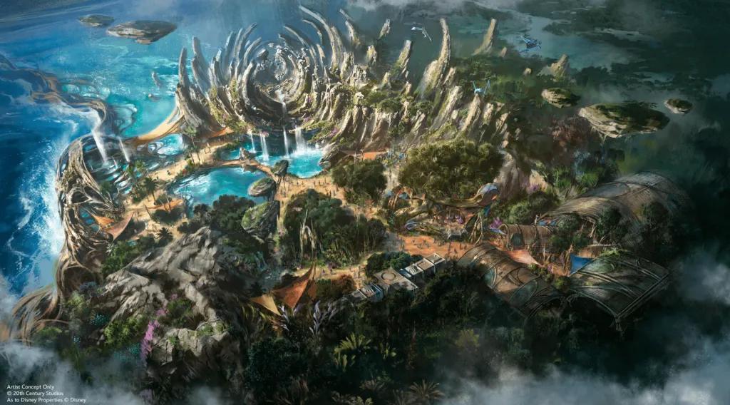 New Avatar Land coming to Disney California Adventure Concept art of a new land inspired by the Avatar film franchise