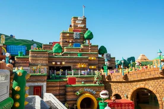 SUPER NINTENDO WORLD The exterior of Super Nintendo World in Universal Epic Universe