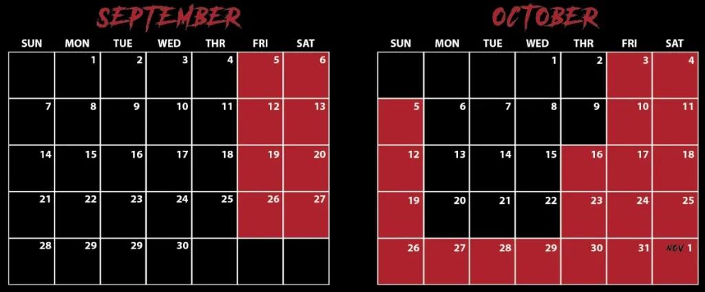Howl o Scream at seaworld orlando 2025 event dates