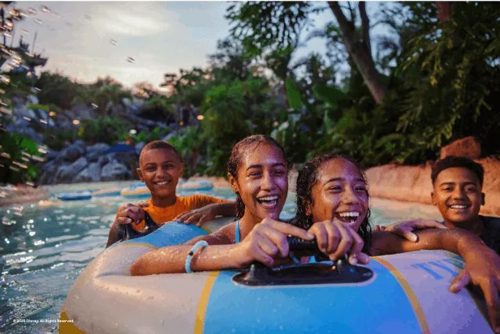 Guests at Disney H2O Glow After Hours