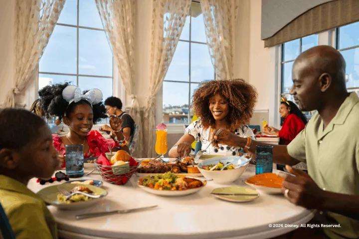 Guests at Sebastian’s Bistro at Disney’s Caribbean Beach Resort