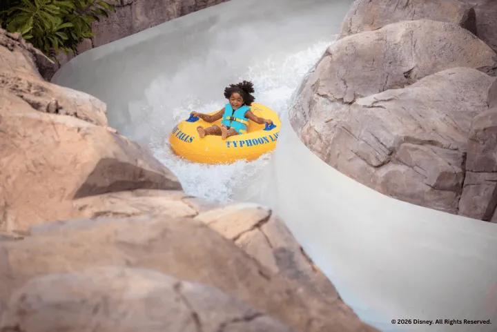 Guest on Mayday Falls, Disney's Typhoon Lagoon Water Park