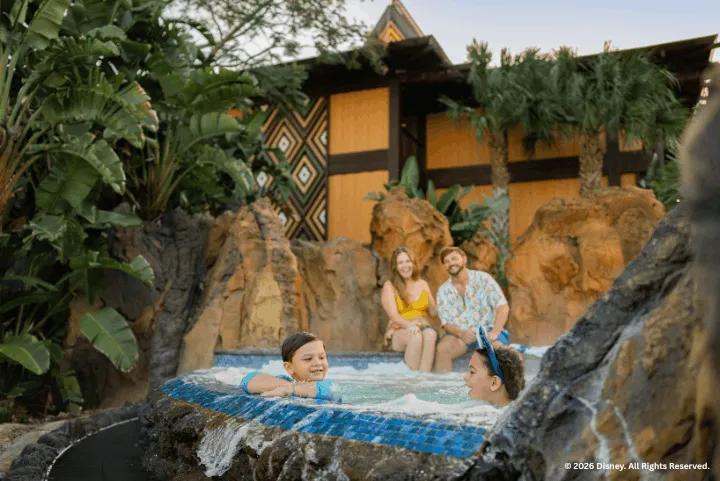 Guests at Disney's Polynesian Village Resort