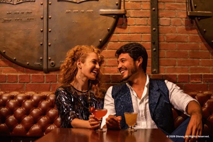 Couple having drinks at The Edison, Disney Springs