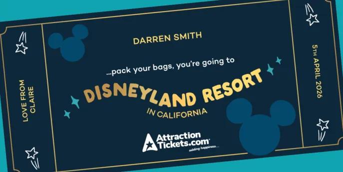 Souvenir Reveal Ticket from AttractionTickets.com