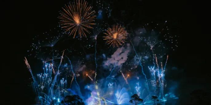 Fireworks at EPCOT drive centre in Orlando
