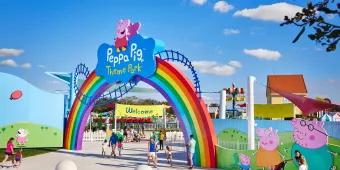 Peppa Pig Theme Park The front entrance to Peppa Pig Theme Park in Florida