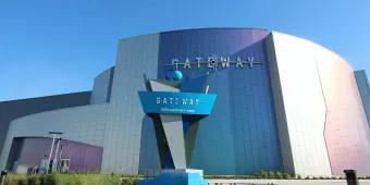 Exterior of the Gateway building at Kennedy Space Center