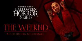 Artwork for The Weeknd: After Hours Nightmare showing bandaged characters on a phone
