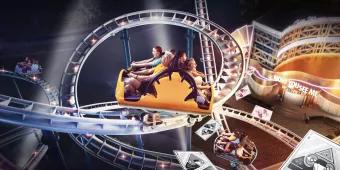 Now you see me high roller ride at Motiongate Dubai