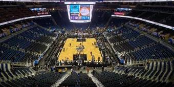 A view of the whole Amway Center stadium before a basketball game