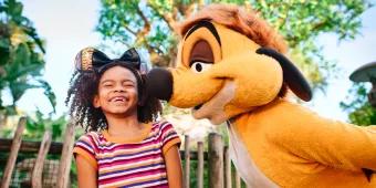 Gast in Disney's Animal Kingdom mit Timon Gast in Disney's Animal Kingdom mit Timon
