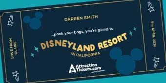 Souvenir Reveal Ticket from AttractionTickets.com