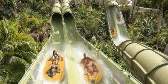 A family riding Saifa at Siam Park