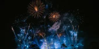 Fireworks at EPCOT drive centre in Orlando