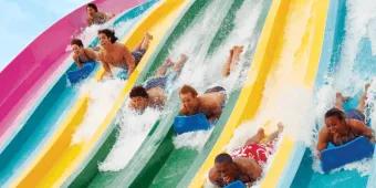 Guests on Taumata Racer at Aquatica Orlando