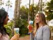 SeaWorld Seven Seas Food Festival Two women smiling and drinking beer at the Seven Seas Food Festival