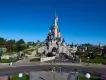 Sleeping Beauty Castle Guests walking towards Sleeping Beauty Castle at Disneyland Paris