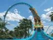 Pipeline: The Surf Coaster Opening Spring 2023 Concept art of a ride vehicle on Pipeline: The Surf Coaster