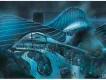 TRON Lightcycle / Run Concept Art Concept art of the futuristic TRON Lightcycle / Run ride building in Tomorrowland