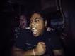 Halloween Horror Nights Two men in a haunted house screaming at something to their right