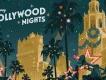 Disney Jollywood Nights Concept art of people playing trumpets lined up in front of Tower of Terror at Hollywood Studios