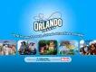 Orlando Awards 2024 A blue banner with the Orlando Awards logo (small track coaster on top of the title) and 5 images of different attractions. From left to right, one with a family meeting an astronaut in front of the NASA globe sign, two girls screaming and their hair flying up on the VelociCoaster, Tiana animatronic surrounded by animals including a giant gator animatronic, people stood up on a orange and turquoise surfboard themed coaster in SeaWorld and two people sat on a red rollercoaster.