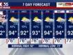 Weather Forecast 7 day forecast showing as thunderstorms every day.