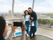 Family taking a picture on the London Eye